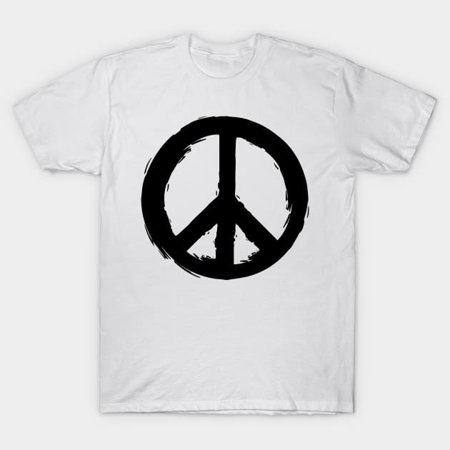 Peace Symbol T-Shirt by deificusArt